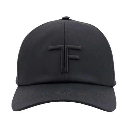 Tom Ford , Mens Accessories Hats Caps Black Ss23 ,Black male, Sizes:
