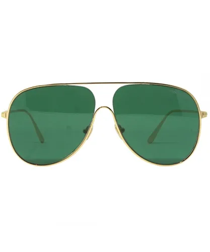 Tom Ford Mens Alec FT0824 30N Gold Sunglasses - One
