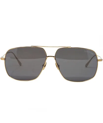 Tom Ford Mens John-02 FT0746 30A Gold Sunglasses - One