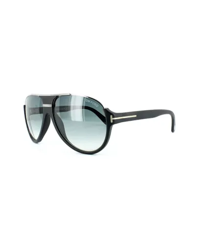 Tom Ford Mens Sunglasses 0334 Dimitry 02W Matt Black Blue Grey Gradient Metal - One