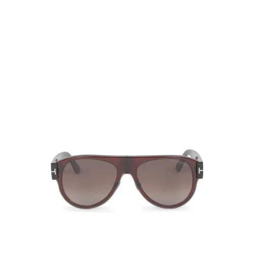 Tom Ford , Metal Sunglasses for Men and Women ,Brown male, Sizes: ONE