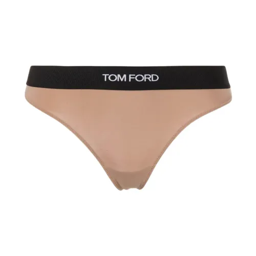 Tom Ford , Modal Signature Thong ,Beige female, Sizes: