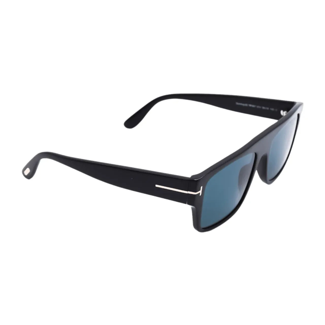 Tom Ford , Rectangular Sunglasses with Blue Lenses ,Black unisex, Sizes: