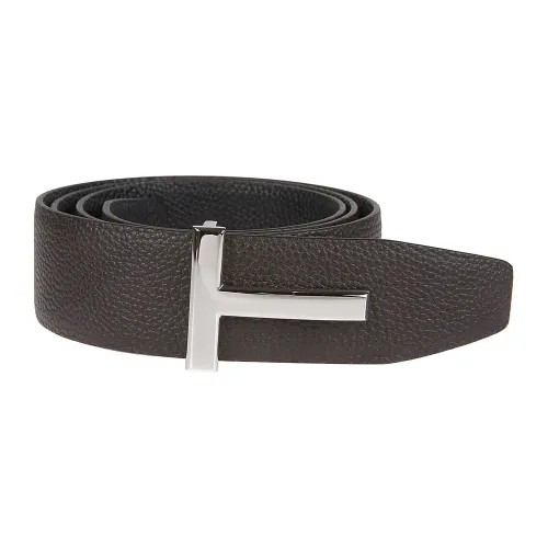 Tom Ford , Reversible T Belt ,Brown male, Sizes: