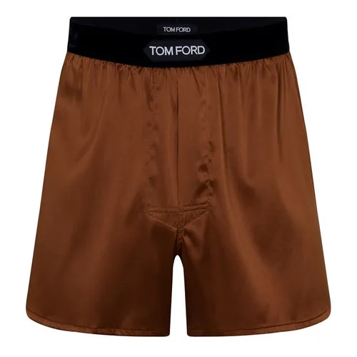 TOM FORD Silk Boxers - Brown