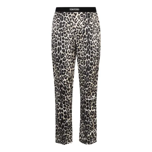 Tom Ford , Snow Leopard Logo-Waist Underwear ,Brown male, Sizes: