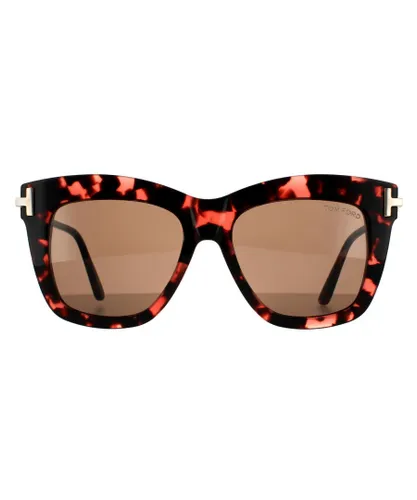 Tom Ford Square Womens Pink Havana Brown - One