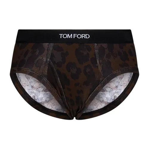 Tom Ford , Stylish Brown Leopard Print Underwear ,Brown male, Sizes: