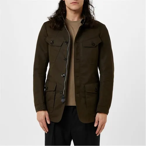 TOM FORD Technical Canvas Tailored Military Jacket - Green