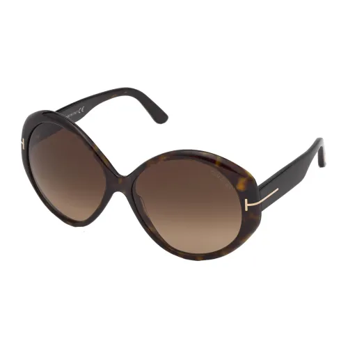 Tom Ford , Terra Sunglasses in Dark Havana/Brown Shaded ,Brown female, Sizes: