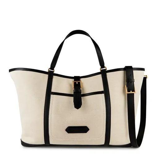 Tom Ford Tf Canvas Tote Sn42 - White