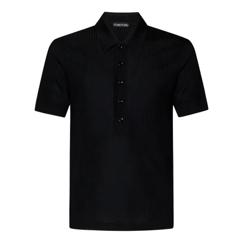 Tom Ford , Tom Ford T-shirts and Polos Black ,Black male, Sizes: