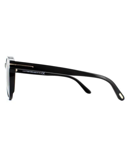 Tom Ford Unisex Slim Round Smoke Sunglasses - Black