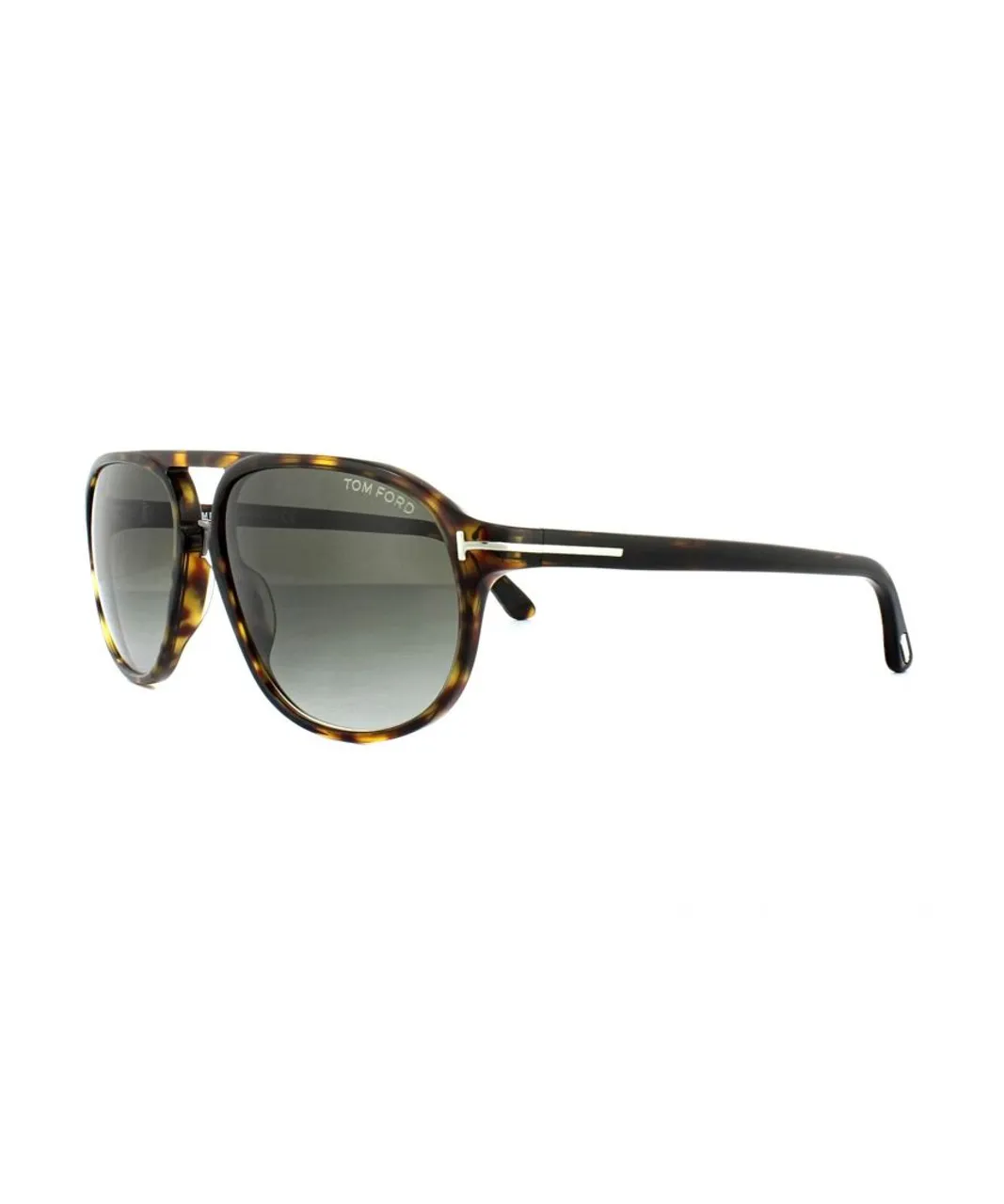 Tom Ford Unisex Sunglasses 0447 Jacob 52B Dark Havana Smoke Grey Gradient - Brown - One