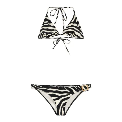 Tom Ford , White Lace Swimwear with Logo Buckle ,White female, Sizes: