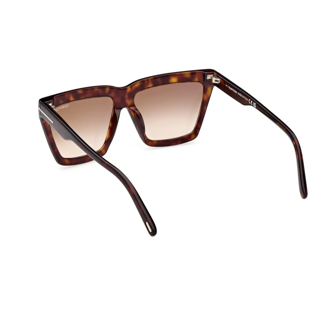 Tom Ford , Womens Butterfly Sunglasses Havana Glossy ,Brown female, Sizes:
