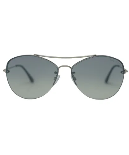 Tom Ford Womens Margret Aviator Sunglasses FT0566 18C - Silver - One
