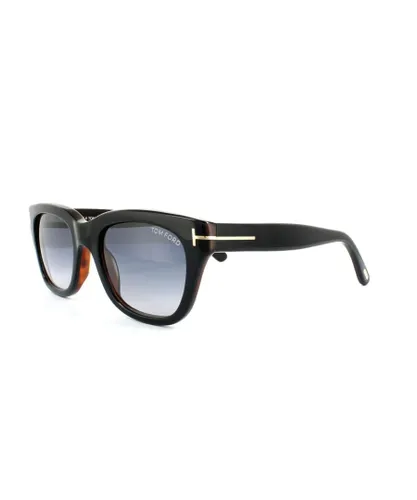 Tom Ford Womens Sunglasses 0237 Snowdon 05B Black & Brown Smoke Grey Gradient - One