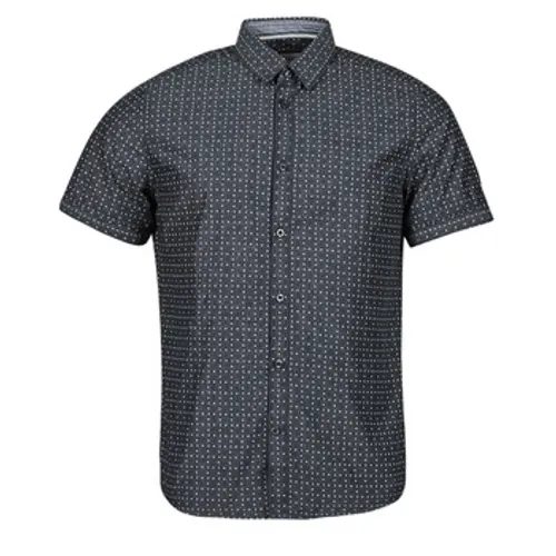 Tom Tailor  FITTED PRINTED SHIRT  men's Short sleeved Shirt in Blue