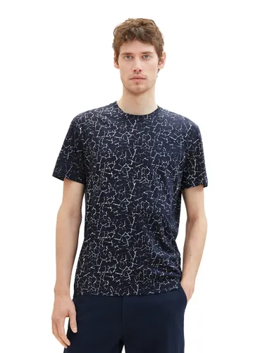 TOM TAILOR Men's 1036440 T-Shirt with Pattern