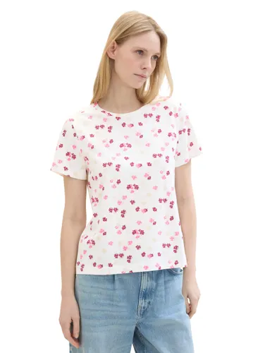 TOM TAILOR Women's 1040544 Basic T-Shirt with Print
