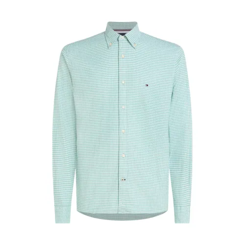 Tommy Hilfiger , 1985 Oxford Gingham Blouses Green ,Green male, Sizes: