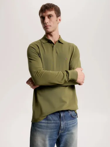 Tommy Hilfiger 1985 Regular Long Sleeve Polo Top - Putting Green - Male