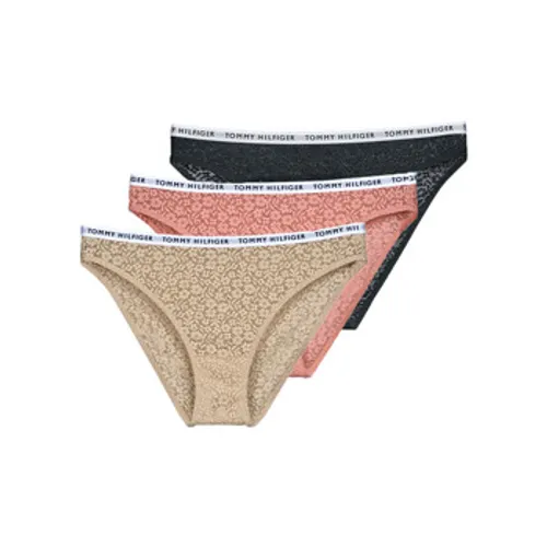 Tommy Hilfiger  3P FULL LACE BIKINI X3  women's Knickers/panties in Multicolour
