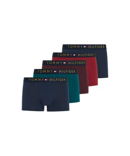 Tommy Hilfiger 5 Pack Mens Gold WB Trunk - Multicolour