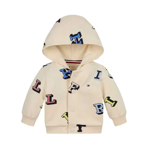 Tommy Hilfiger , Allover Print Hooded Jacket ,Multicolor male, Sizes: