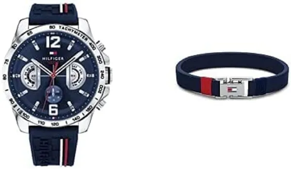 Tommy Hilfiger Analog Multifunction Quartz Watch and Navy