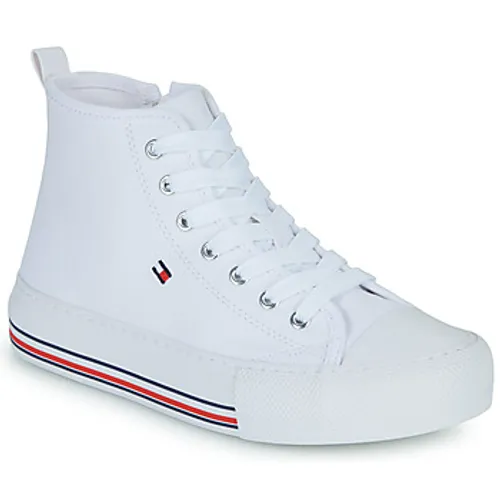 Tommy Hilfiger  ARIYA  girls's Children's Shoes (High-top Trainers) in White