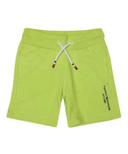 Tommy Hilfiger Baby Boys Sweat Shorts in Lime - Green Cotton