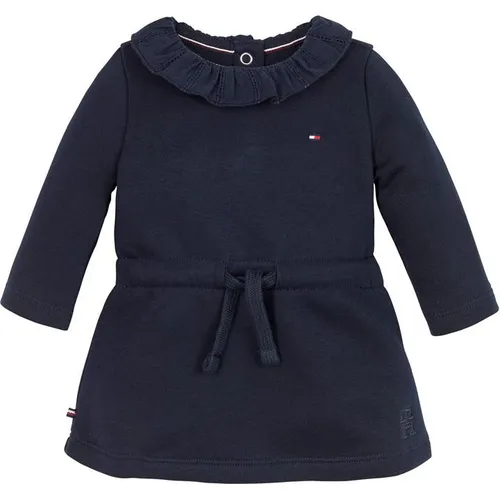 Tommy Hilfiger Baby Lace Collar Dress L/S - Blue
