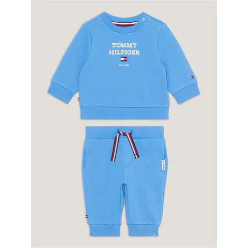 Tommy Hilfiger Baby Th Logo Set - Blue