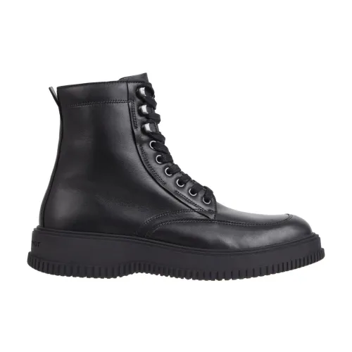Tommy Hilfiger , Black Ankle Boots for Men ,Black male, Sizes:
