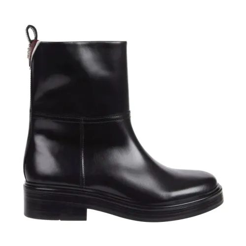 Tommy Hilfiger , Black Elevated Ankle Bootie ,Black female, Sizes: