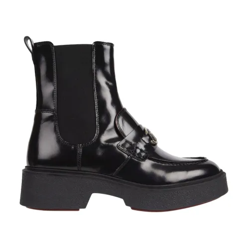 Tommy Hilfiger , Black Loafer Ankle Boots ,Black female, Sizes:
