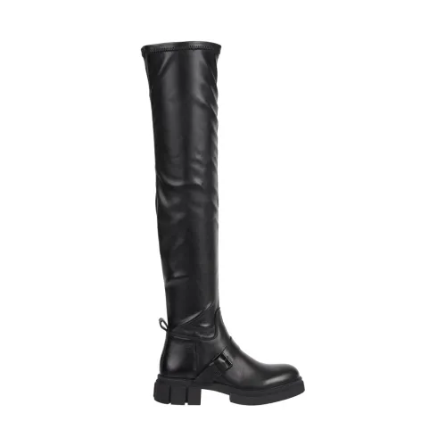 Tommy Hilfiger , Black Monochromatic Ankle Boots ,Black female, Sizes: