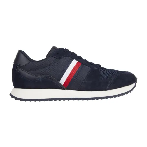 Tommy Hilfiger , Blue Sneakers for Men ,Blue male, Sizes: