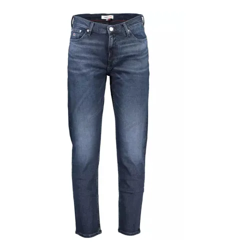 Tommy Hilfiger , Blue Washed Out Cotton Jeans ,Blue male, Sizes: