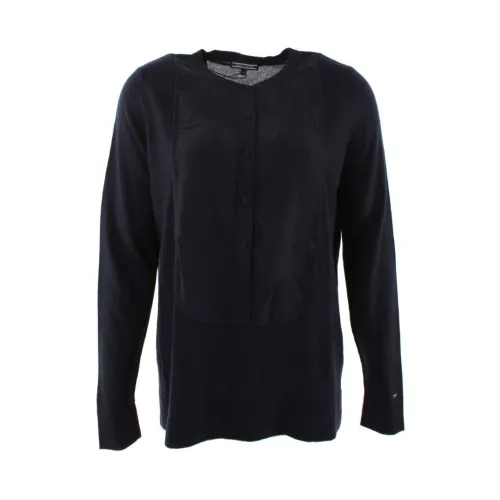 Tommy Hilfiger , Blue Wool Sweater for Women ,Blue female, Sizes: