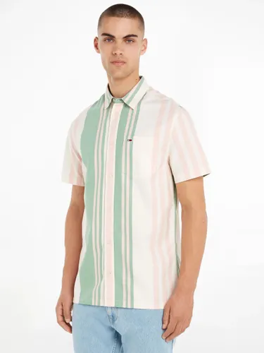 Tommy Hilfiger Bold Stripe Shirt, Green/Multi - Green/Multi - Male