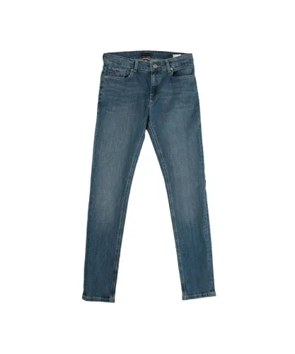 Tommy Hilfiger Boys Boy's Simon Skinny Jeans in Light Blue Cotton
