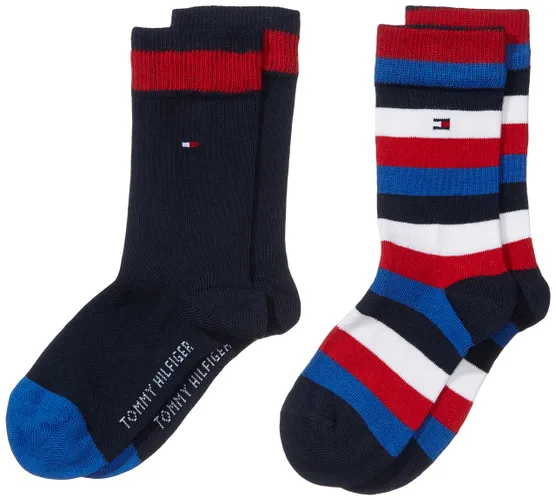 Tommy Hilfiger Boy's Th Kids Basic Stripe 2p Socks
