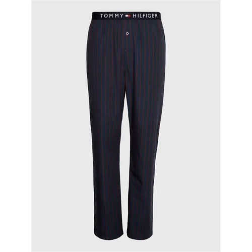 Tommy Hilfiger Check Woven Trousers - Blue