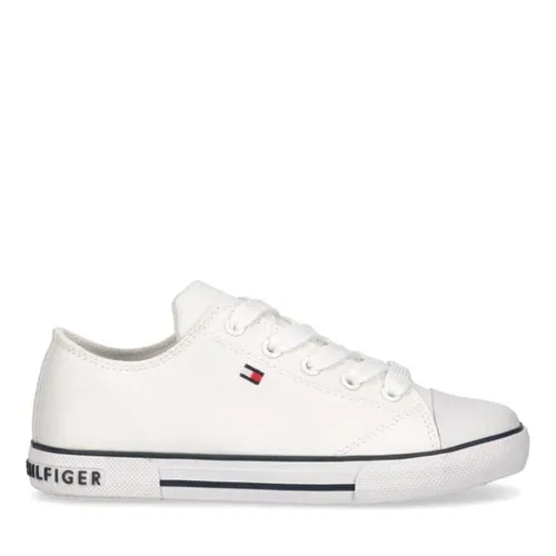 Tommy Hilfiger Children's Vincent Low Top Trainers - White