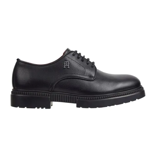 Tommy Hilfiger , Cleated Thermo Business Shoes ,Black male, Sizes: