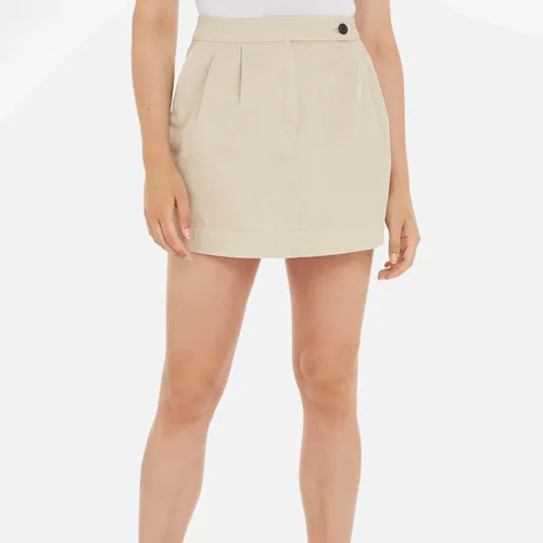 Tommy Hilfiger Co Pleated Cotton Mini Skirt - IT 34/