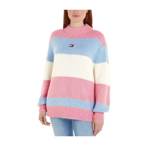 Tommy Hilfiger , Colorblock Jersey - Vibrant and Bold Design ,Pink female, Sizes: